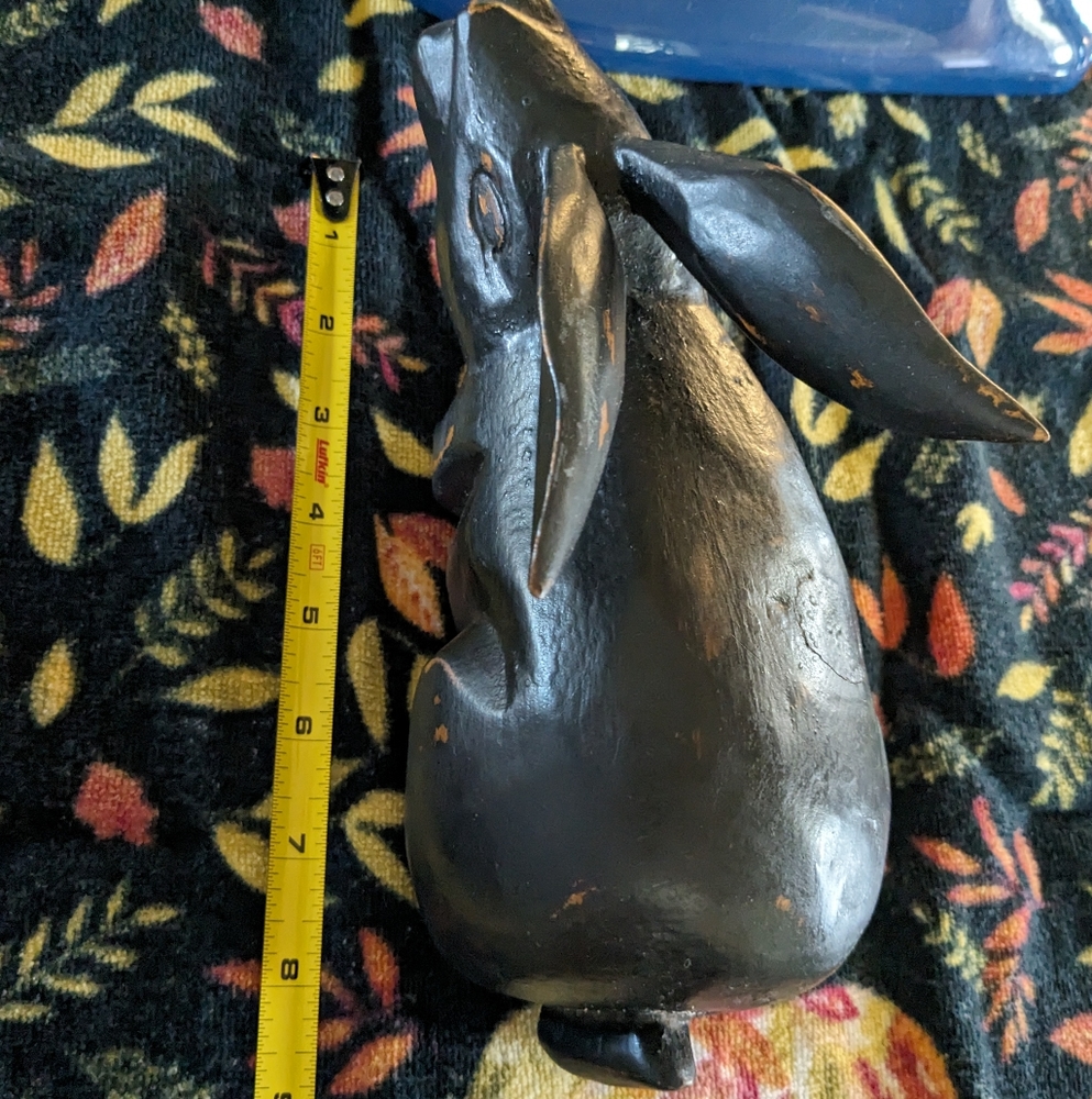 Antique Primitive Wooden Rabbit - Picture 4 of 17